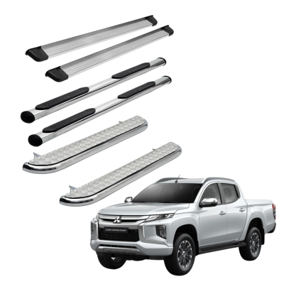 estribos lateral cromado l200 triton cometa acessórios